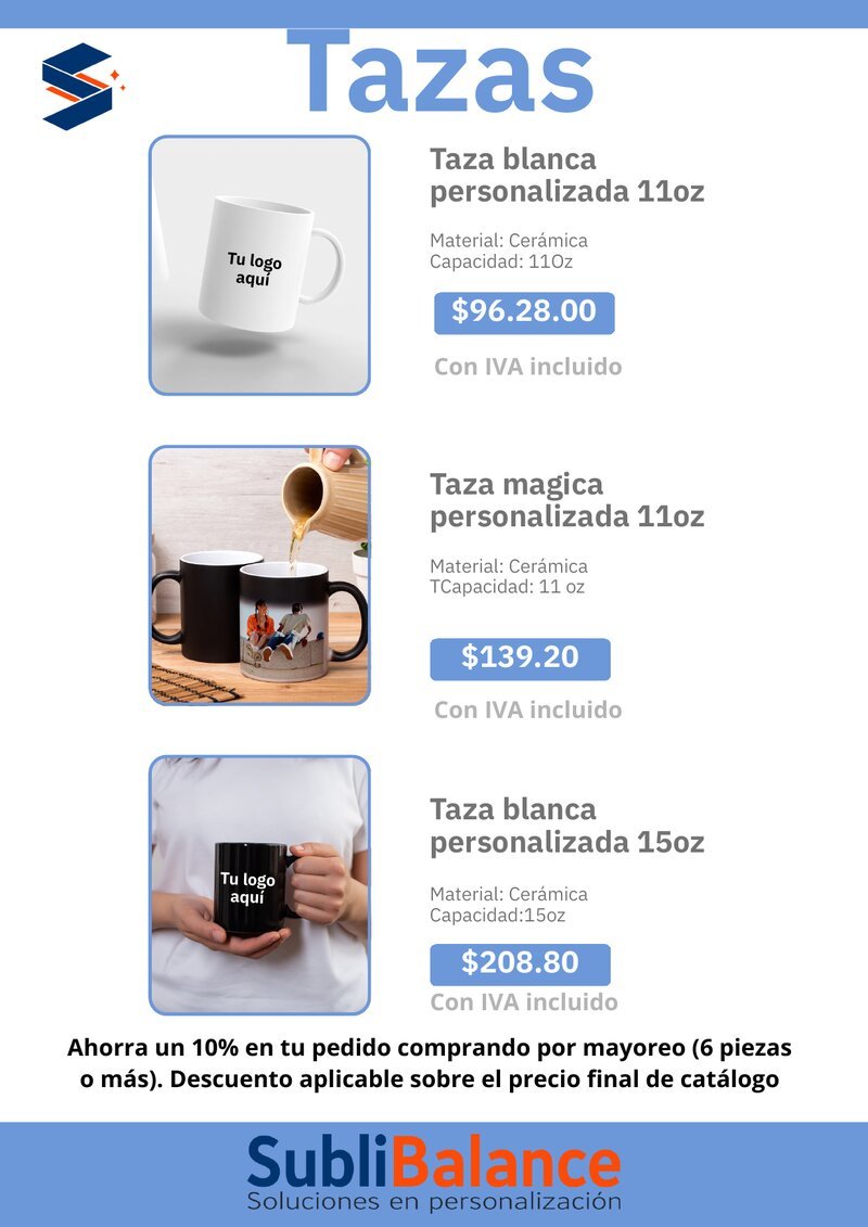 Taza blanca 11oz